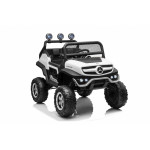 Elektrické autíčko - Mercedes UNIMOG - biele